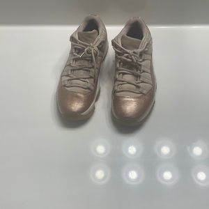 Rose gold Jordan 11’s